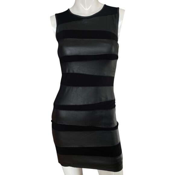 Bailey 44 Dresses & Skirts - Bailey 44 Bodycon Faux Leather Mini Dress X-Small